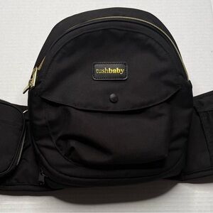 Tushbaby Hip Carrier | Black with Gold accents ✨